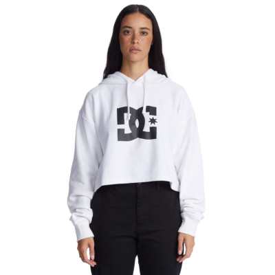 Women's DC Cropped Hoodie 2 - WHITE